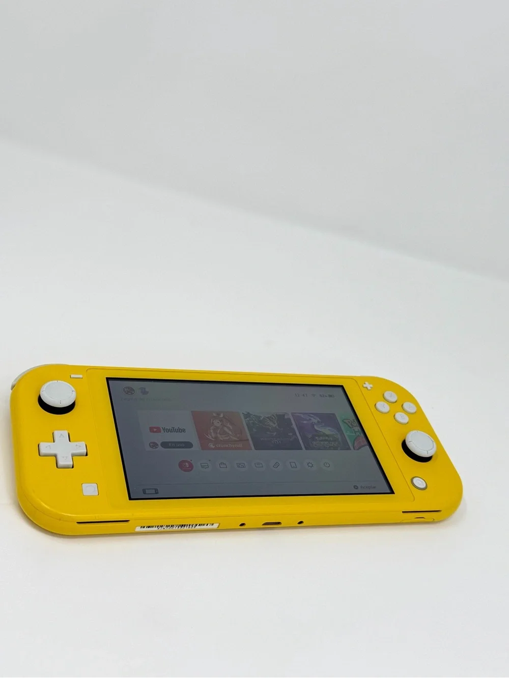 Nintendo Switch Lite Yellow Handheld Gaming Console with White Buttons